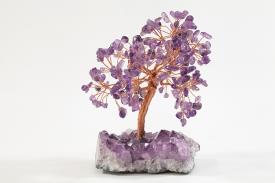 FENG SHUI, VARIOS | BONSAI CHIPS AMATISTA CON BASE DE DRUSA DE AMATISTA 13 CM