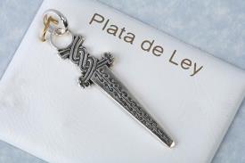 JOYERIA | COLGANTE DAGA DE PLATA 4.5 CM. (ESPADA DE SAN MIGUEL)