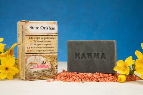 JABONES ARTESANOS KARMA | JABON SIETE ORISHAS 100 gr. (Especial para realizar peticiones a los 7 orishas)