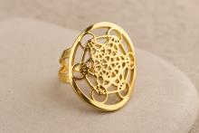 ANILLO ACERO DORADO METATRON (AJUSTABLE) ANILLO ACERO DORADO METATRON (AJUSTABLE)