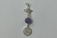 COLGANTE PLATA DOBLE PROTECCION 2,5CM CON BOLITA MINERAL EN MEDIO (NUDO DE BRUJAS 1CM Y TETRAGRAMMATON 1CM) COLGANTE PLATA DOBLE PROTECCION 2,5CM CON BOLITA MINERAL EN MEDIO (NUDO DE BRUJAS 1CM Y TETRAGRAMMATON 1CM)