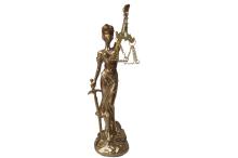 FIGURA DIOSA JUSTICIA COLOR DORADO 22 CM RESINA FIGURA DIOSA JUSTICIA COLOR DORADO 22 CM RESINA
