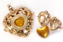 LLAMA ANGELES COBRE COLOR DORADO CON FORMA DE CORAZON LLAMA ANGELES COBRE COLOR DORADO CON FORMA DE CORAZON