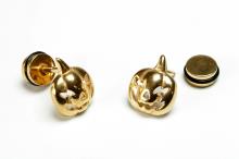 PENDIENTES ACERO CALABAZA DORADA PENDIENTES ACERO CALABAZA DORADA
