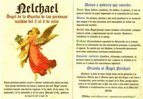 POSTALES Y POSTERS | POSTAL NGEL NELCHAEL 2 AL 6 JULIO (N 21).